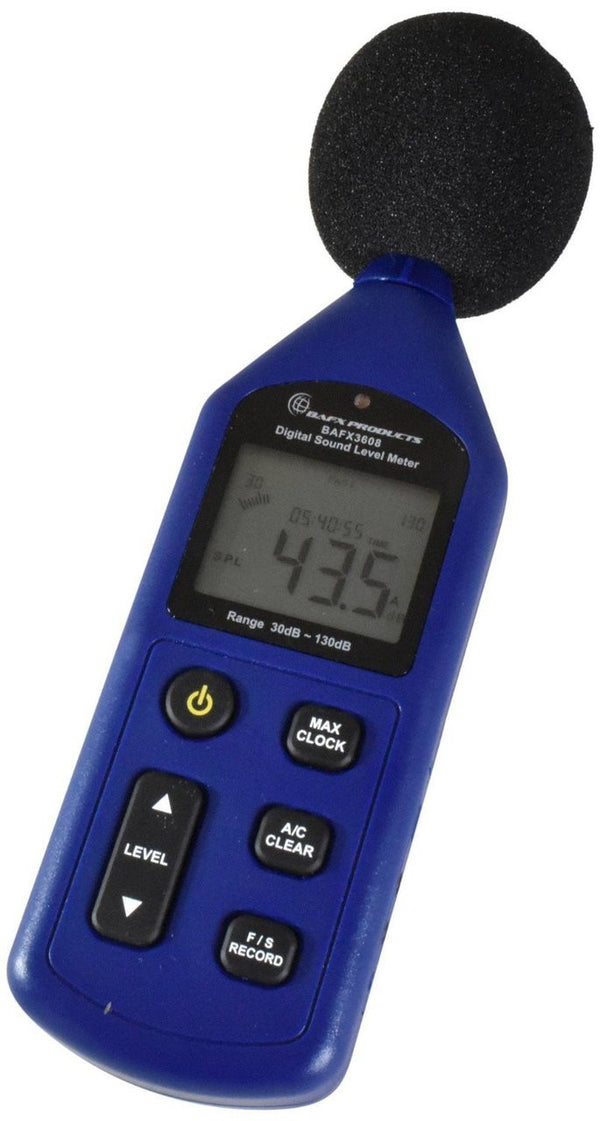 BAFX Products® - Decibel Meter / Sound Level Reader - W/ Battery! (Advanced Sound Meter)