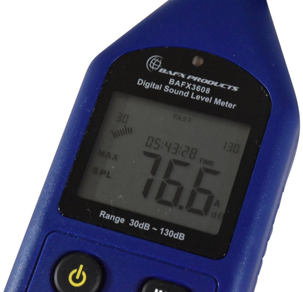 BAFX Products® - Decibel Meter / Sound Level Reader - W/ Battery! (Advanced Sound Meter)