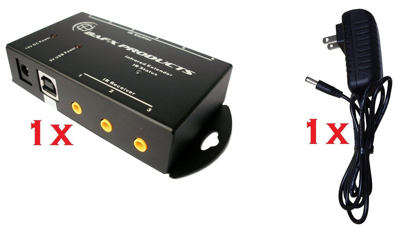 BAFX™ IR Repeater - Remote control extender Kit - Operate 1 to 8 devices! OR more!