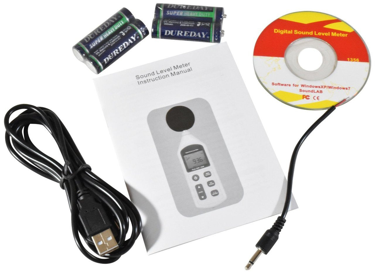 BAFX Products® - Decibel Meter / Sound Level Reader - W/ Battery! (Advanced Sound Meter)