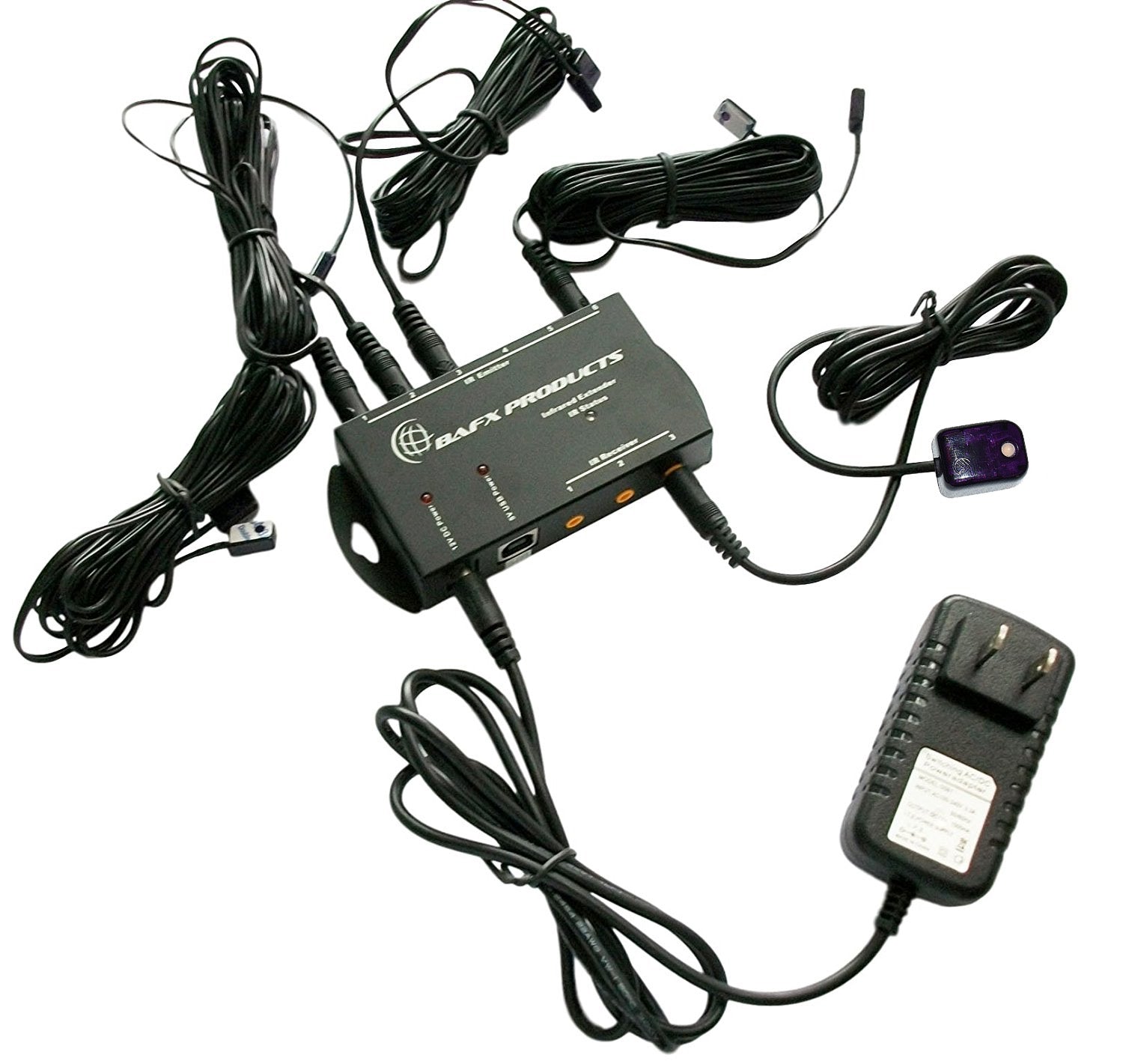 IR Repeater / Remote Control Extender Kit - Control 1-8 device (expandable to 12)