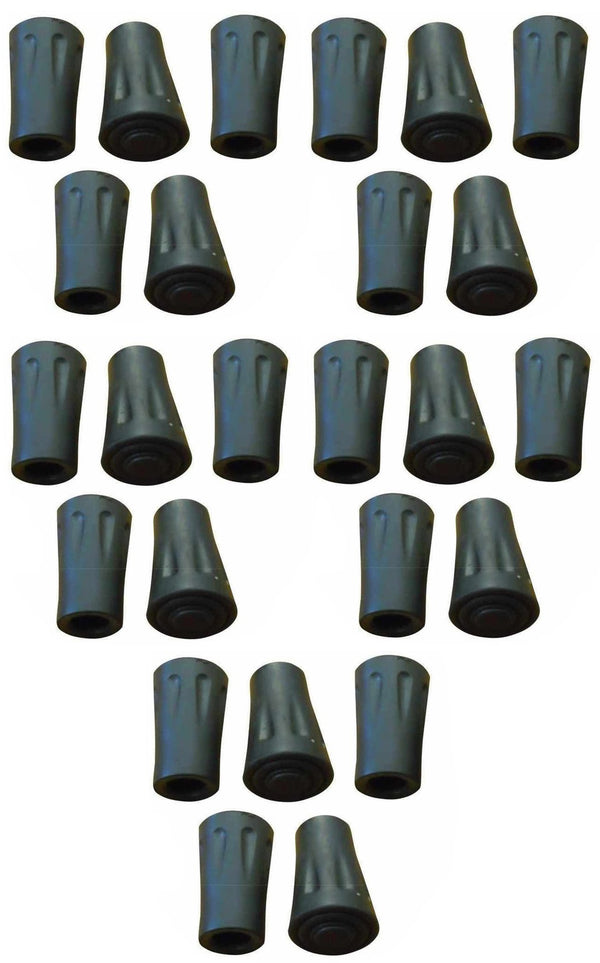 Replacement Rubber Hiking Pole Tips - Pack of 25
